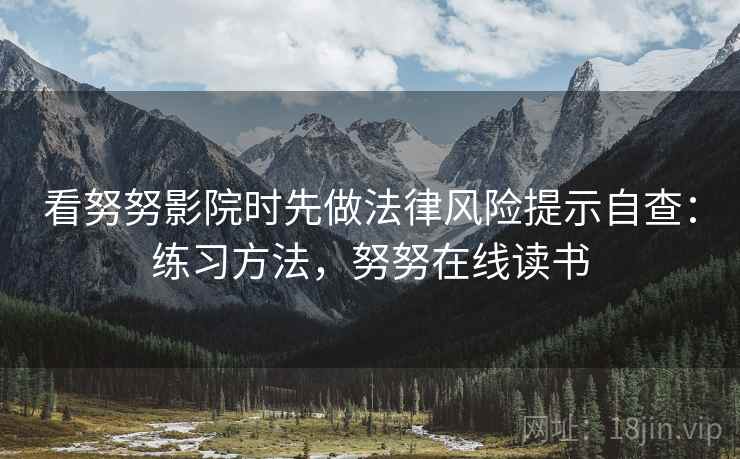 看努努影院时先做法律风险提示自查：练习方法，努努在线读书