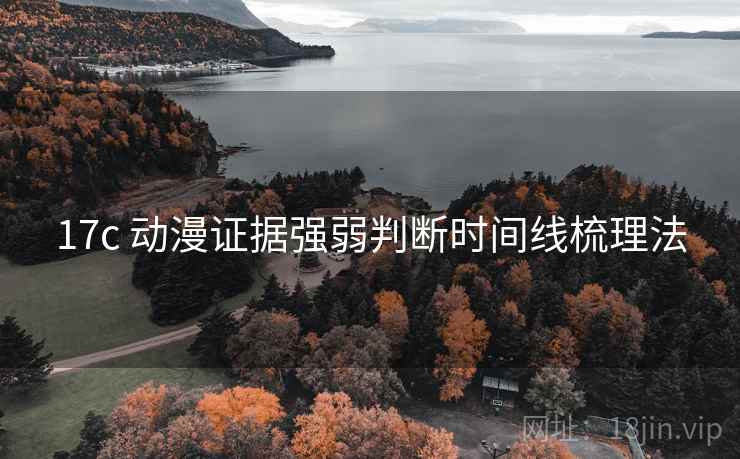17c 动漫证据强弱判断时间线梳理法