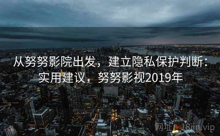 从努努影院出发，建立隐私保护判断：实用建议，努努影视2019年